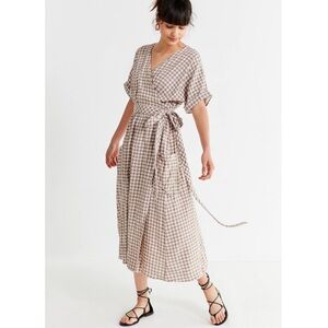 aqua women's v neck ponte midi dress reviews Portia Dress Jude Cloth in Floral Bluebell Gold| Jude Connally L / Floral Bluebell Gold